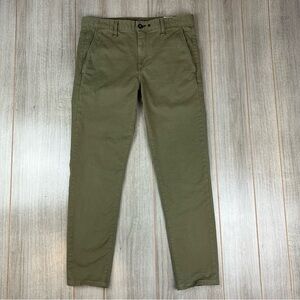 Rag and Bone Fit 1 Chino Pants 33x28 Army Green USA Made Stretch